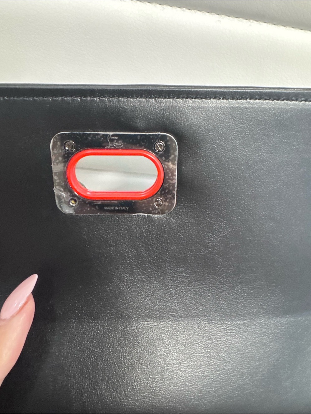 Christian Louboutin Black Studded Leather Crossbody Bag NWT - Picture 9 of 9